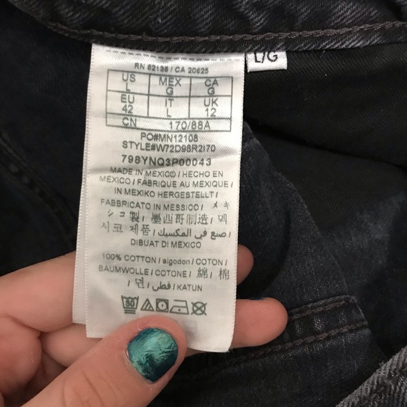 Large Guess Skirt black Denim - Picture 4 of 4